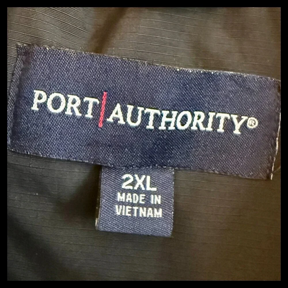 Port Authority All Star Converse Black Full Zip Jacket Coat Outerwear